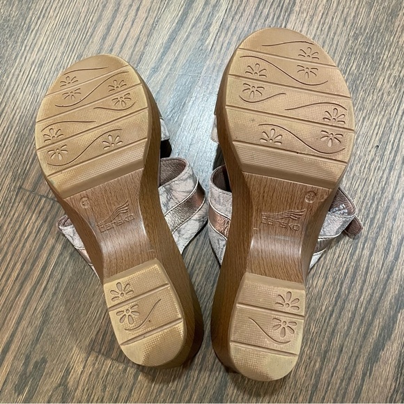 Dansko Jessie Sandal Taupe Marble Suede 9700162200 Size 41 (US 10-10.5) - Picture 12 of 13